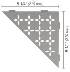 Schluter Shelf-E Triangular Floral Stone Grey SES1 D5 TSSG
